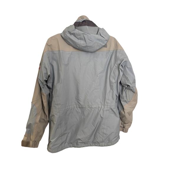 The North Face Jacket Womens Medium Blue Grey HyVent Waterproof Hooded Full Zip - Picture 2 of 11